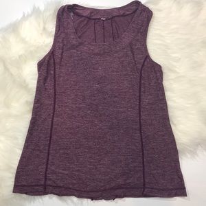 lululemon athletica Tops - Lululemon Ruffled Heathered Purple Dash Tank lululemon athletica Tops - Lululemon Ruffled Heathered Purple Dash Tank